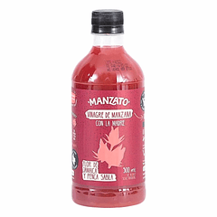 Vinagre de Manzana Flor de Jamaica y Sábila 500 ml Manzato