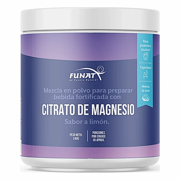 Citrato de Magnesio Sabor a Limón 240 gr Funat