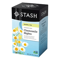 Té Herbal Chamomilla Nights herbal tea stash 20 sobres