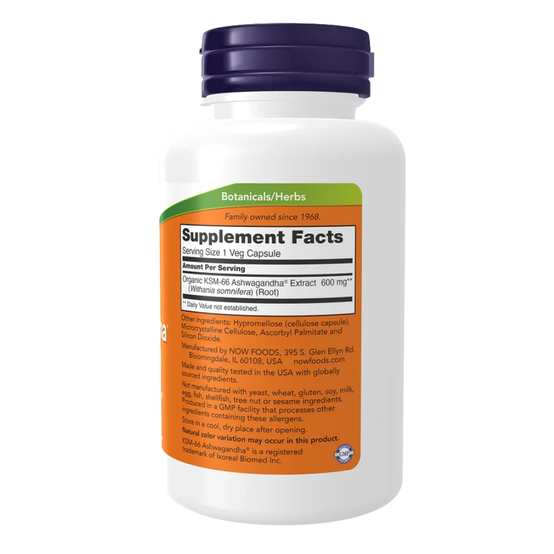 KSM- Ashwagandha 90 Cápsulas NOW 2