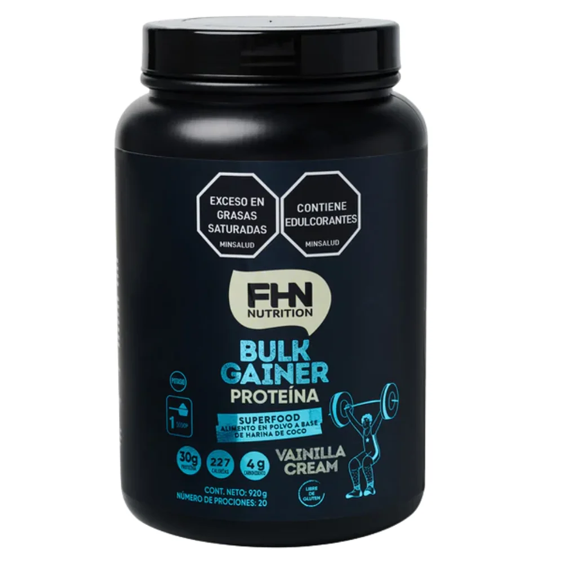 Bulk Gainer Proteína Crema de Vainilla 920 gr FHN 1