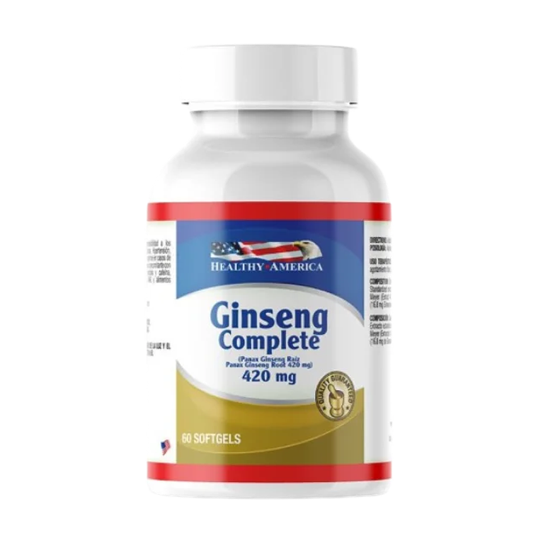 Ginseng Complete 60 softgels 420 mg Healthy America 1