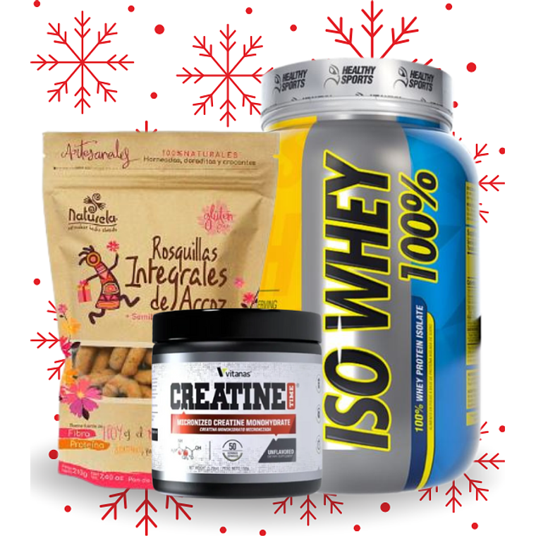 Combo Navidad Deporte Proteina Creatina Rosquillas 1