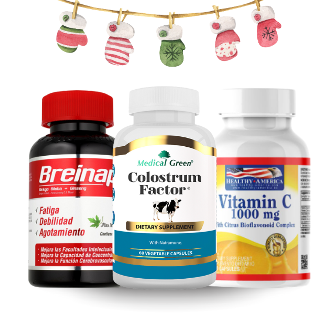 Combo Navidad Ginkgo Calostro y Vitamina C  1