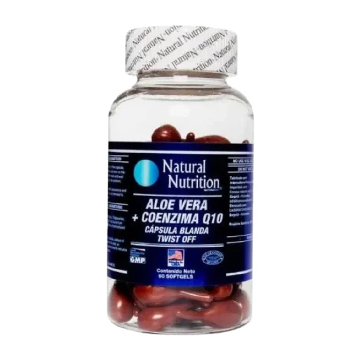 Aloe Vera y Coenzima Q10 60 Softgels Natural Nutrition 1