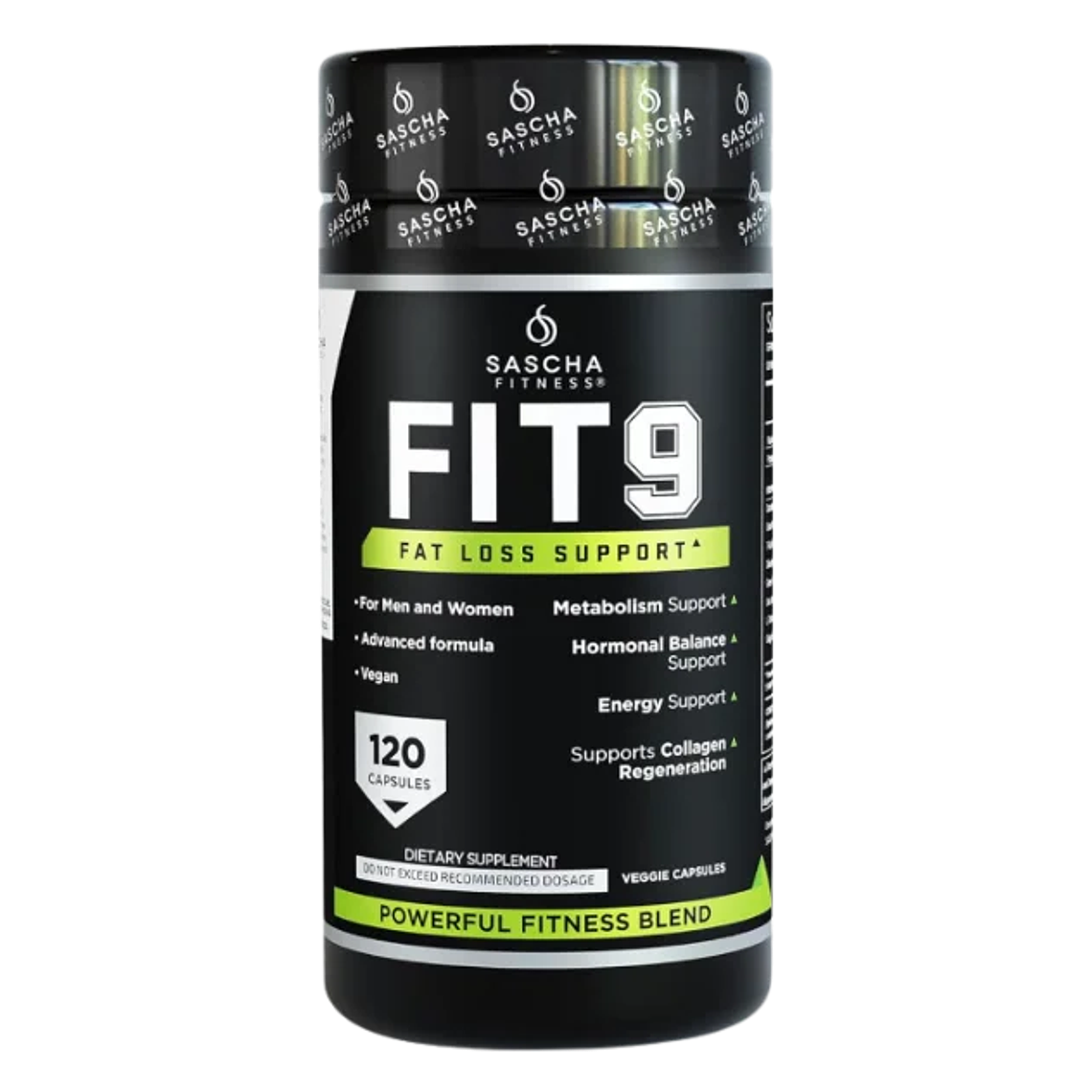 FIT 9 Fat Loss Support Sascha Fitness Quemador 120 Cápsulas 1