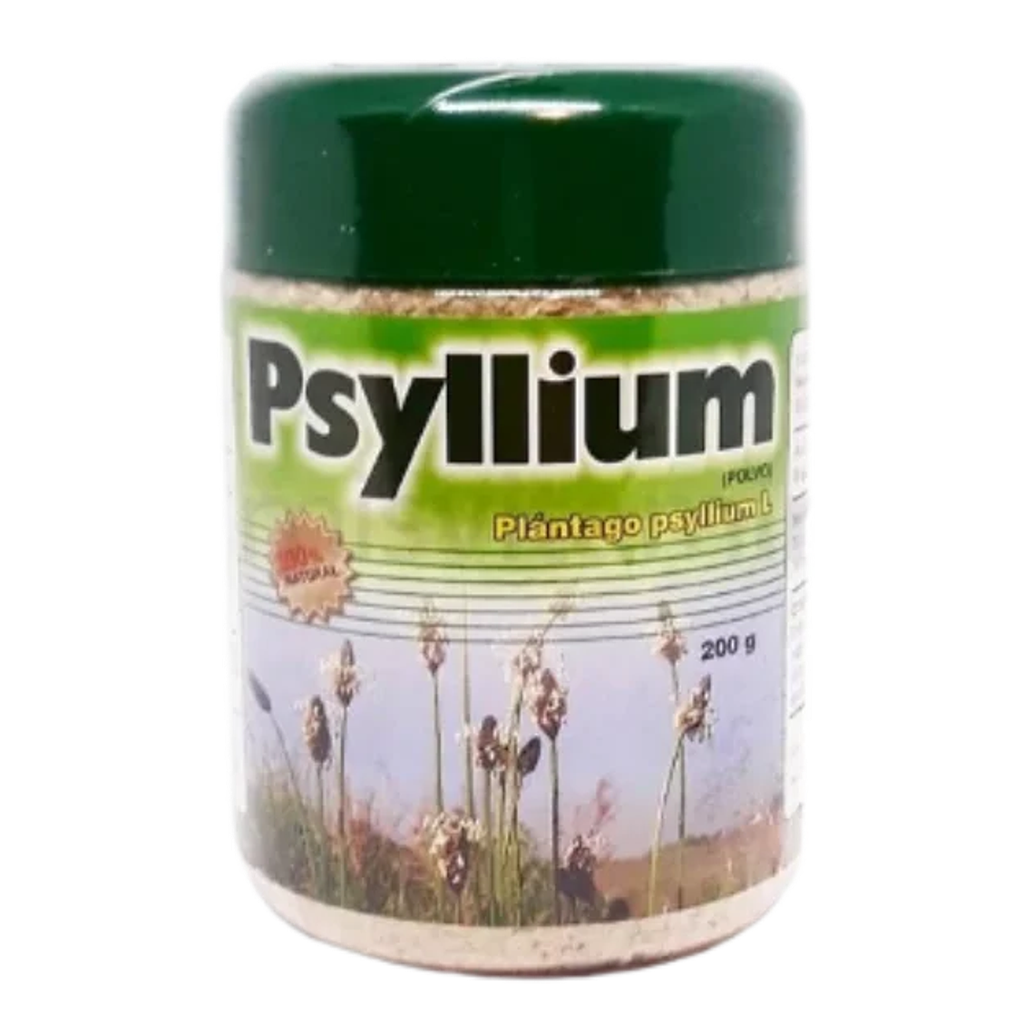 Psyllium Polvo tapa verde laxante 200 Gramos  1
