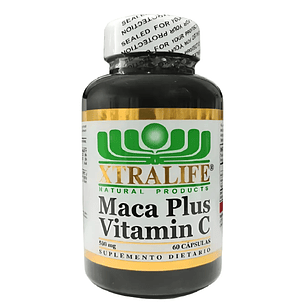 Maca Plus Vitamina C 60 Cápsulas Xtralife 