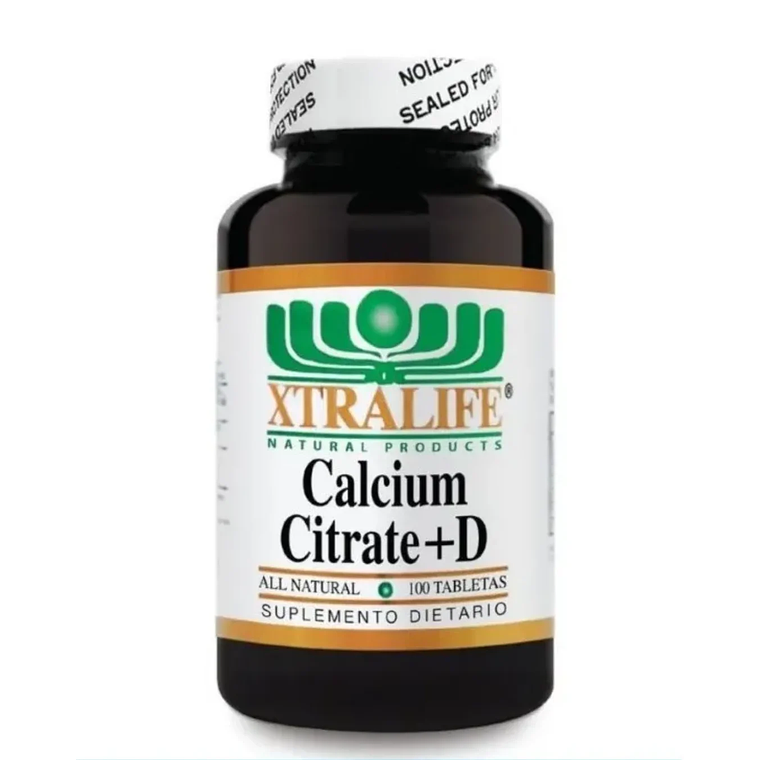 Citrato de Calcio mas Vitamina D 100 Tab Xtralife 1