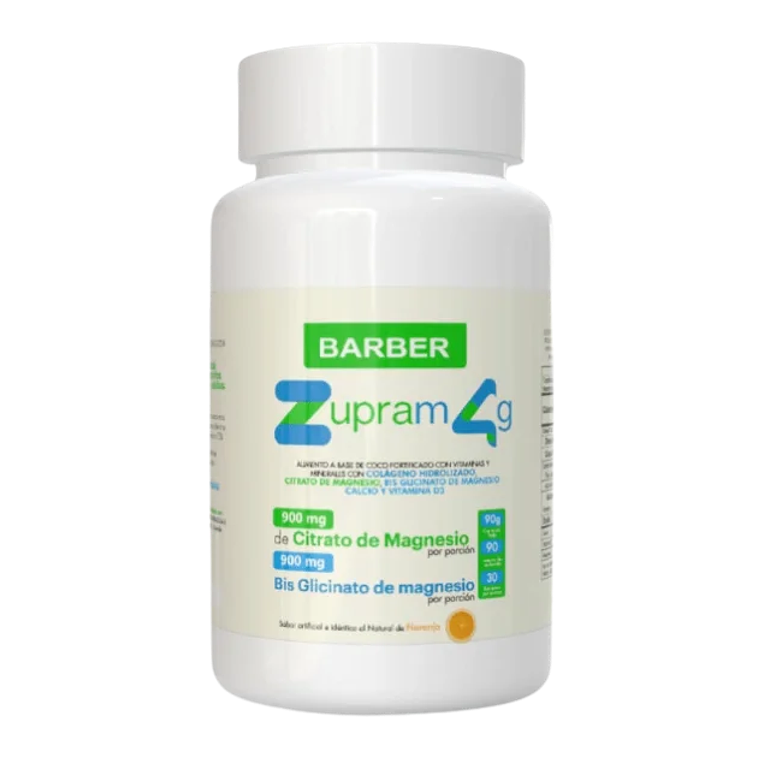 Zupram 4g – Bisglicinato y Citrato de Magnesio Barber 90 Comprimidos 1