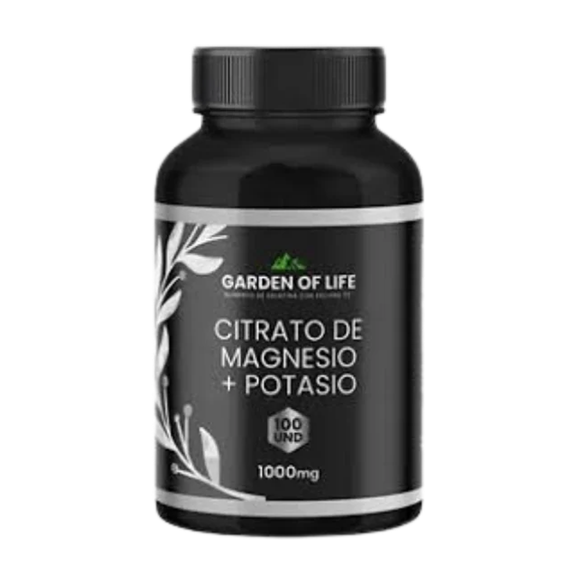Citrato de Magnesio + Potasio Garden of Life 100 Tabletas 1