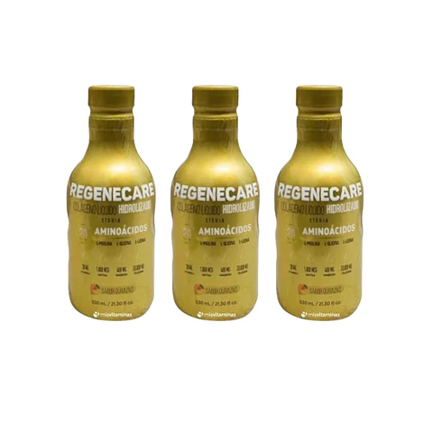 Combo Colágeno Líquido Hidrolizado Regenecare por 3 Unidades