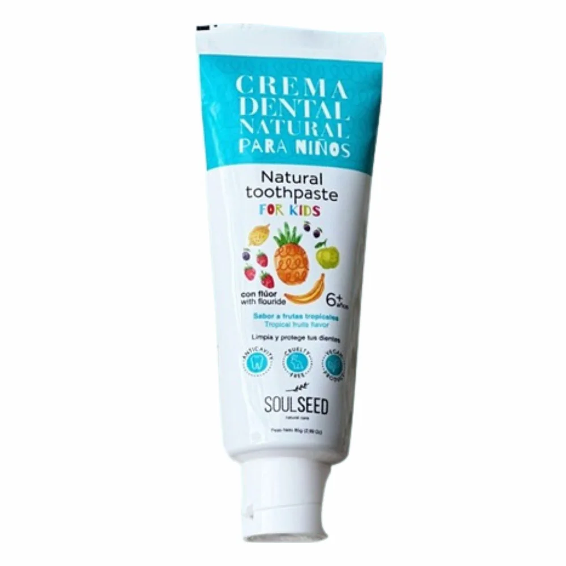 Crema Dental Natural Para Niños +6  85 g SoulSeed 1