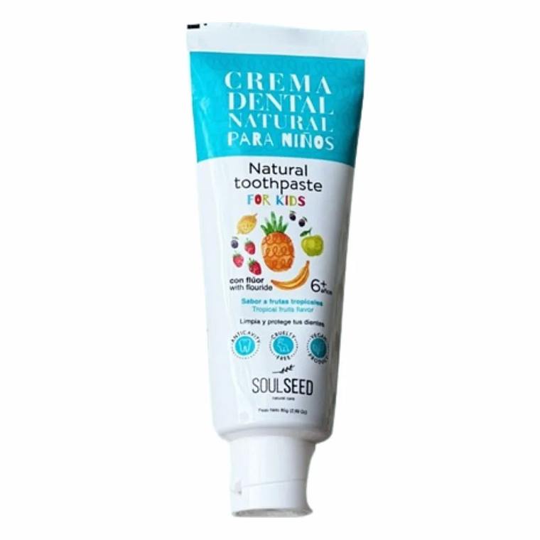 Crema Dental Natural Para Niños +6  85 g SoulSeed 1