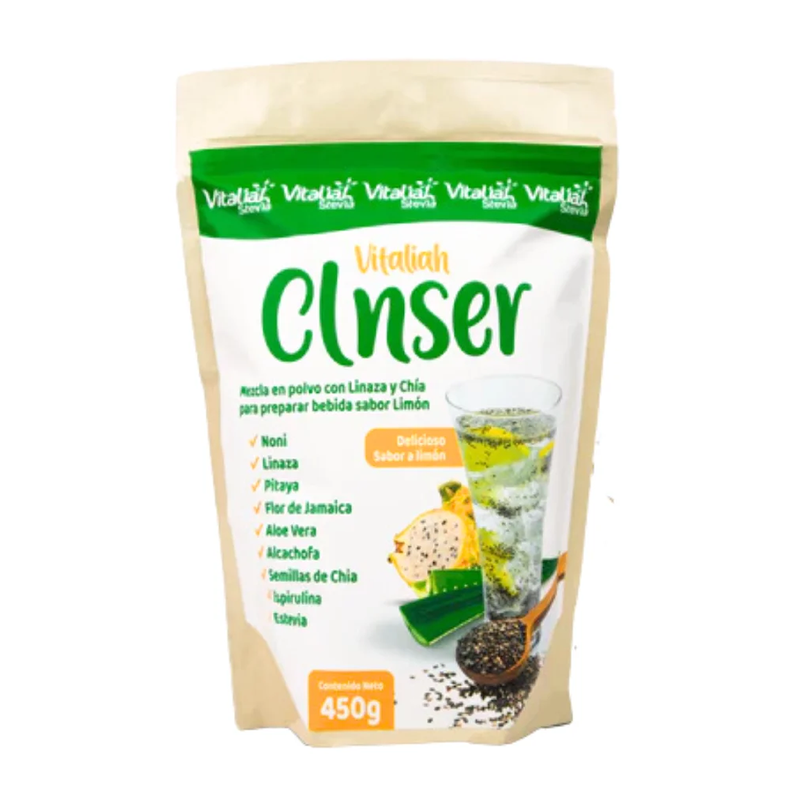 Clanser Linaza y Chía 450 gr Vitaliah 1