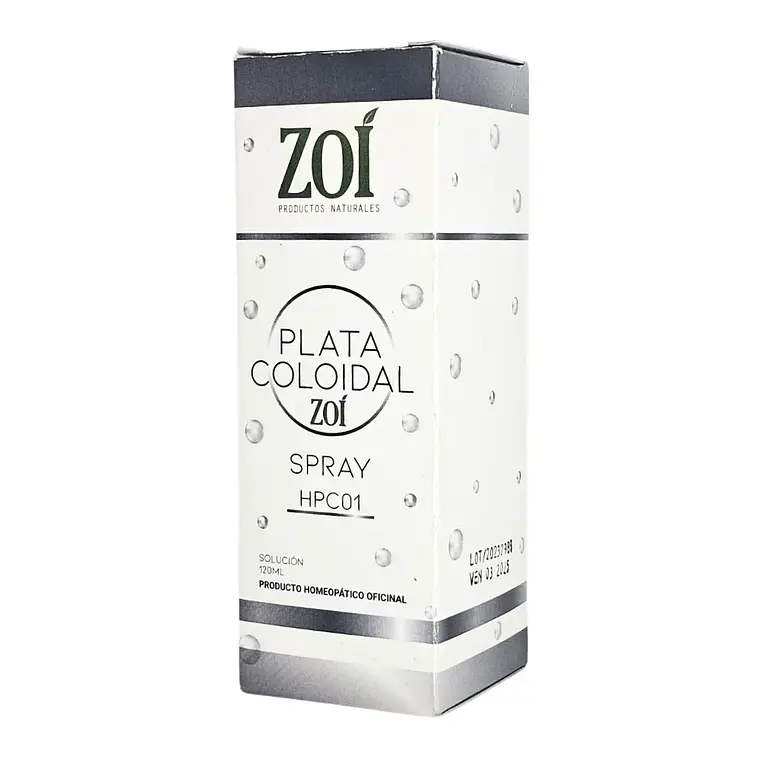Plata Coloidal Spray 120 ml Zoí 1