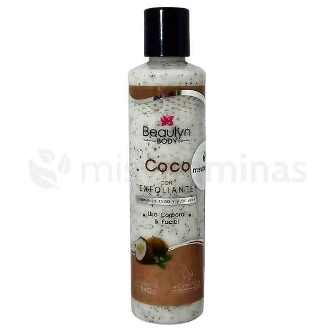 Crema de Coco con Exfoliante 240 g Beaulyn 1