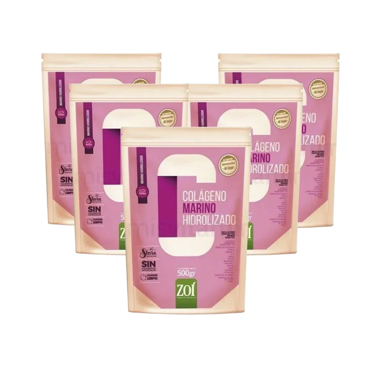 Combo Colágeno Marino 500 gramos Zoi por 5 Unidades 1
