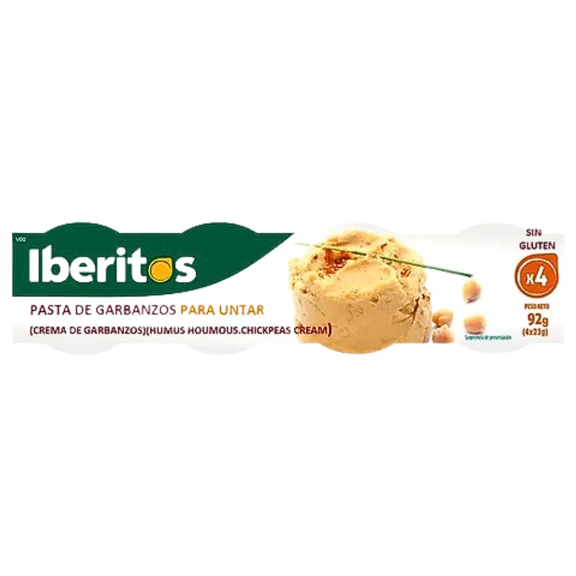 Pasta de Garbanzos para Untar 4 Unidades Iberitos 1
