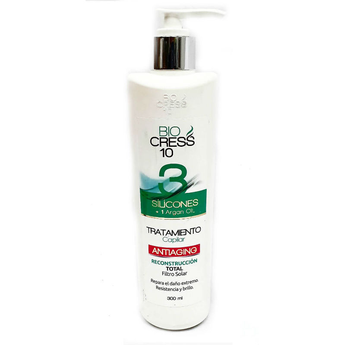 Tratamiento 3 Siliconas con Aceite de Argán 300 ml Bio Cress 10 1