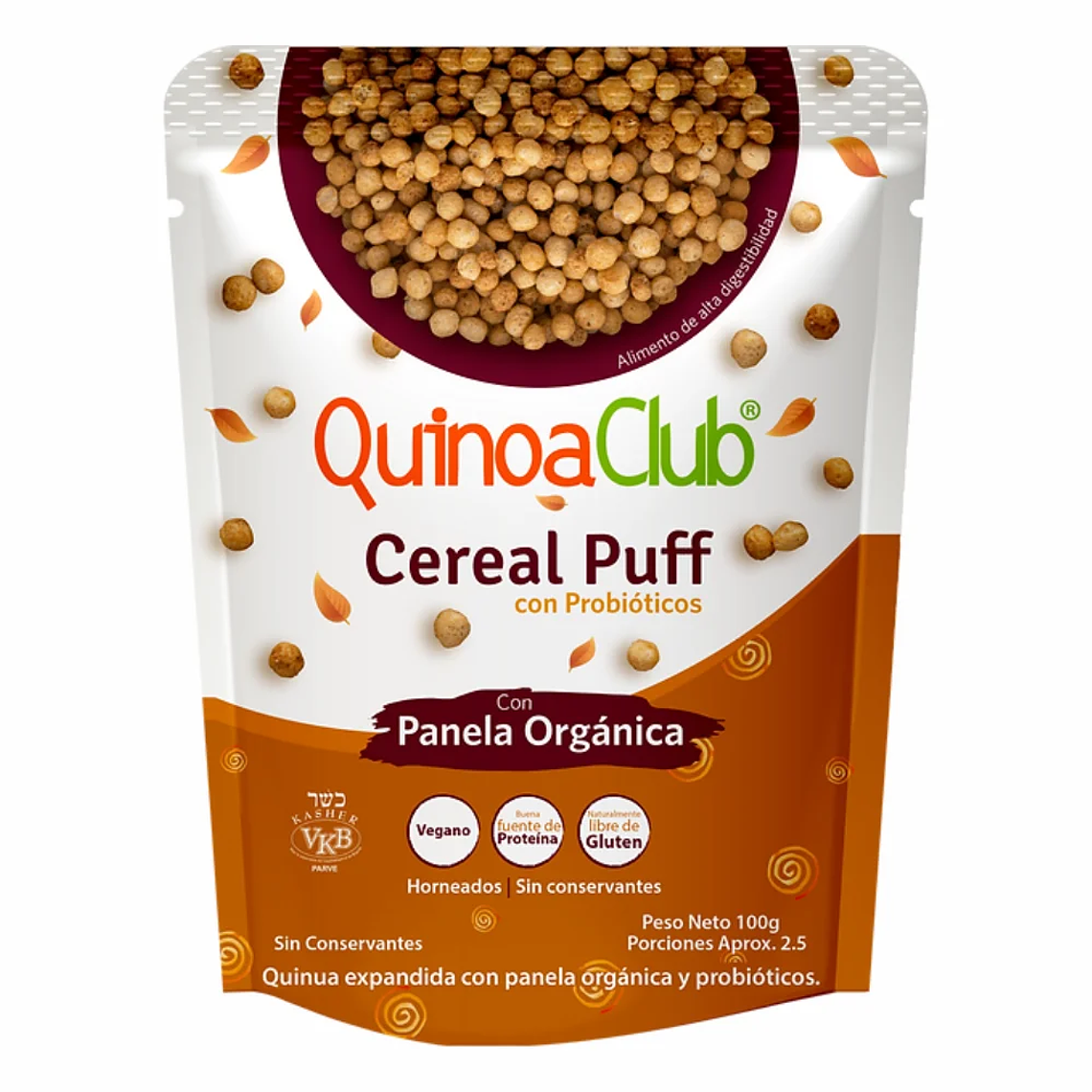 Cereal Puff con Panela Orgánica 100 g Quinoa Club 1