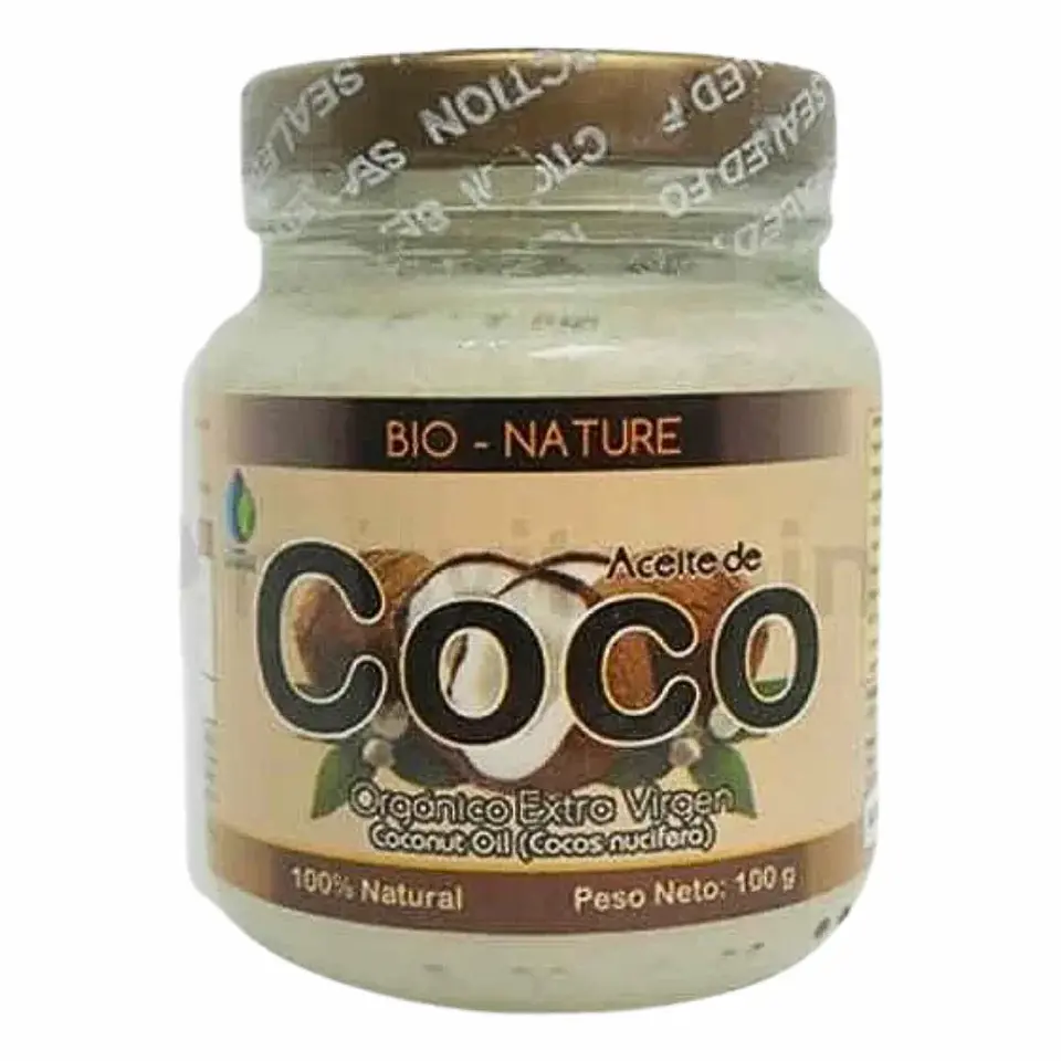 Aceite de Coco Virgen Organico Bio Nature 100 gramos 1