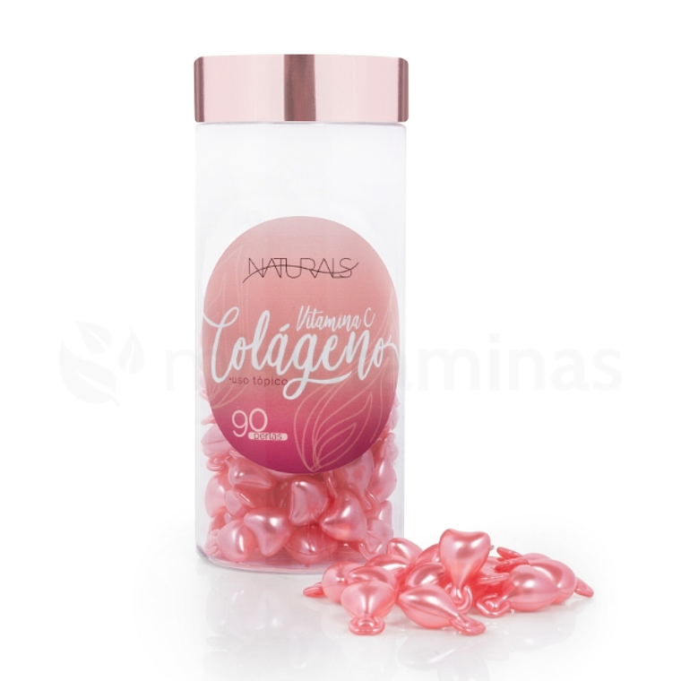 Colágeno Tópico con Vitamina C Naturals 90 Perlas 2