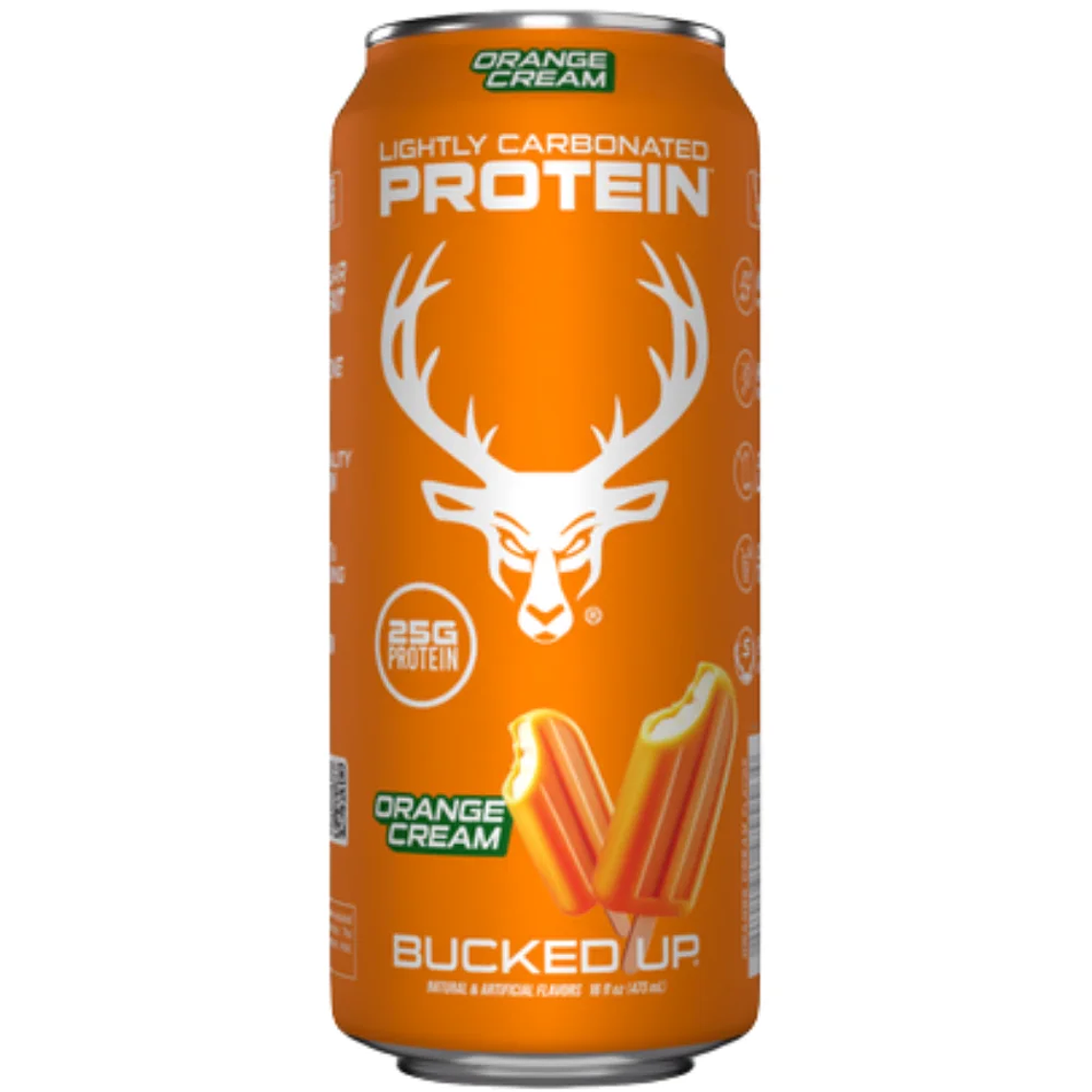 Bebida de Proteína Carbonatada Orange Cream 473ml BuckedUp 1