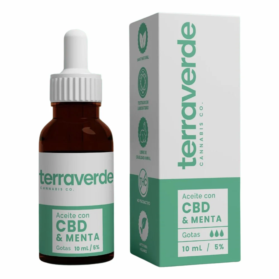 Aceite con CBD y Menta 10 ml Terraverde 1