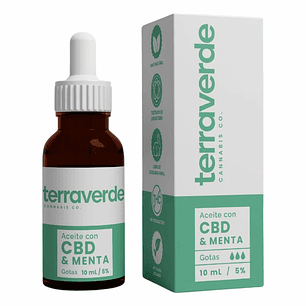 Aceite con CBD y Menta 10 ml Terraverde