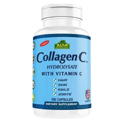 Collagen C Hidrolizado con Vitamina C 100 Cáps Alfa Vitamins