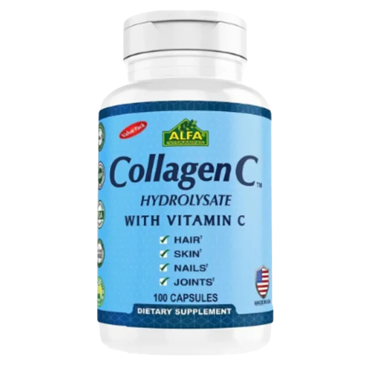 Collagen C Hidrolizado con Vitamina C 100 Cáps Alfa Vitamins 1