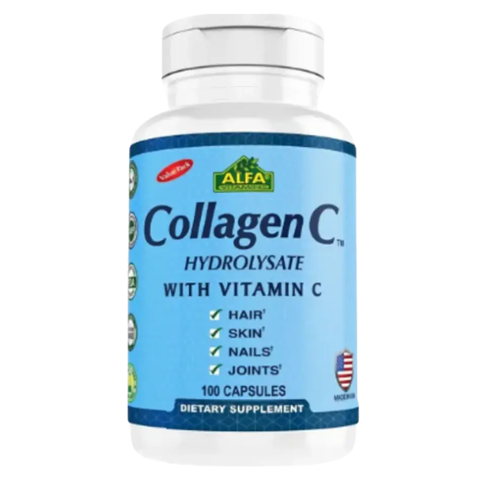 Collagen C Hidrolizado con Vitamina C 100 Cáps Alfa Vitamins 1