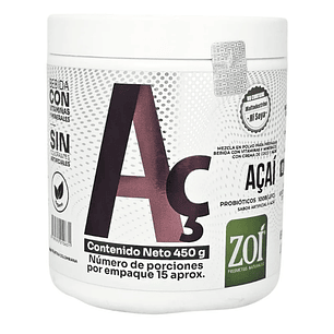 Acaí con Probióticos 450 gr Zoí
