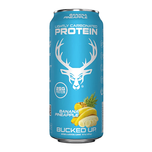 Bebida de Proteína Carbonatada Banana Piña 473ml BuckedUp