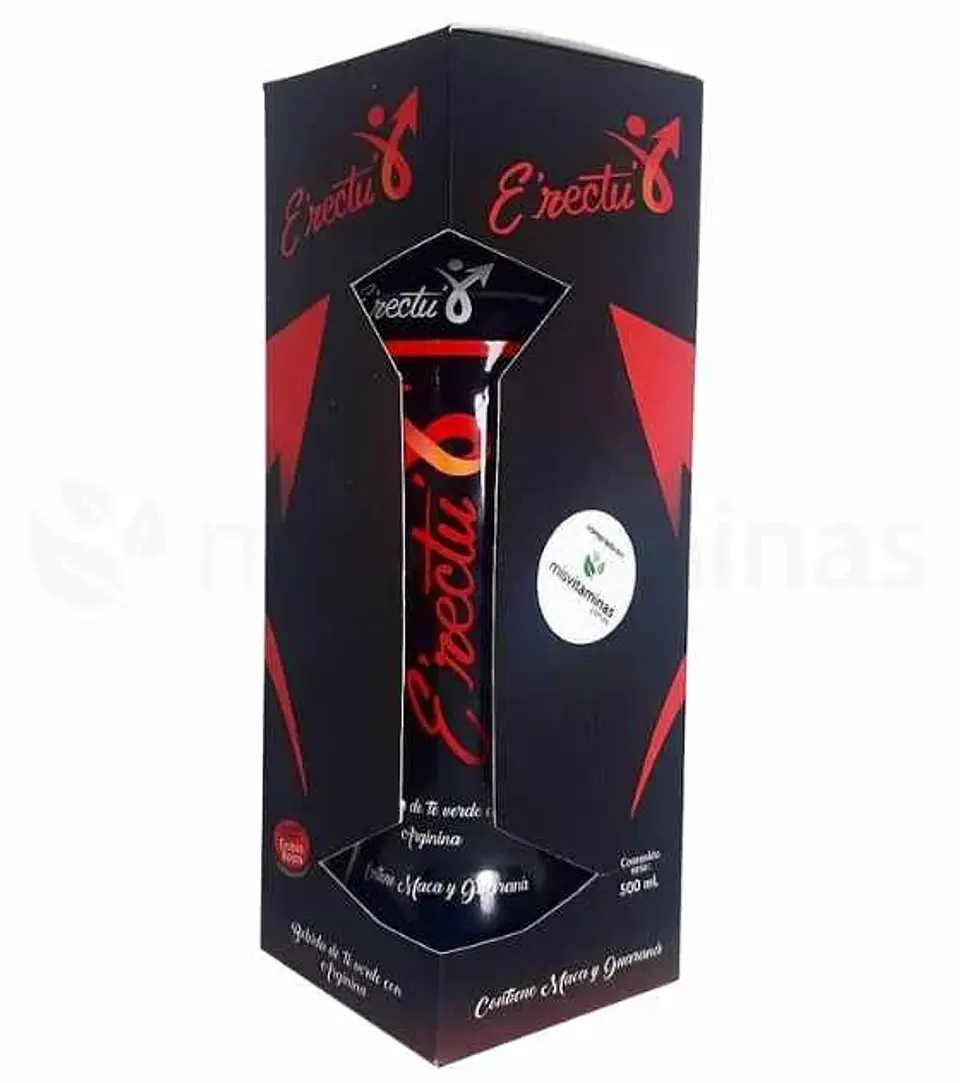 Erectu Bebida con Arginina Maca y Guaraná 500 ml  1