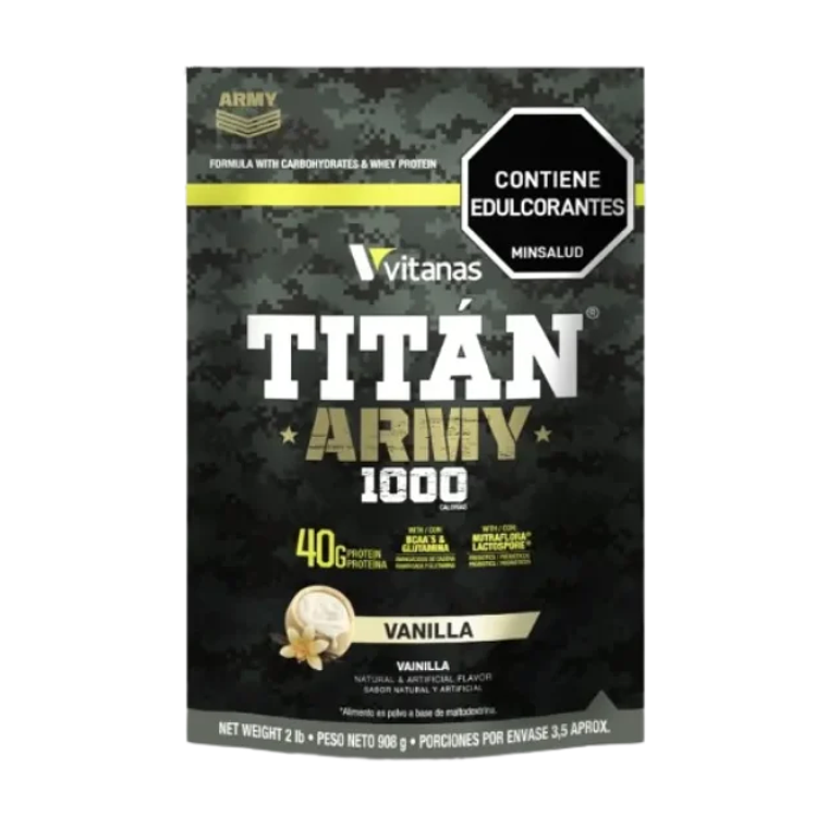 Titan Army 2 Libras Mass Gainer Vitanas Vainilla 1