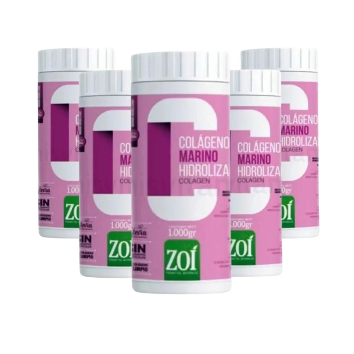 Combo Colágeno Marino Zoi 1000 gr por 5 Unidades 1