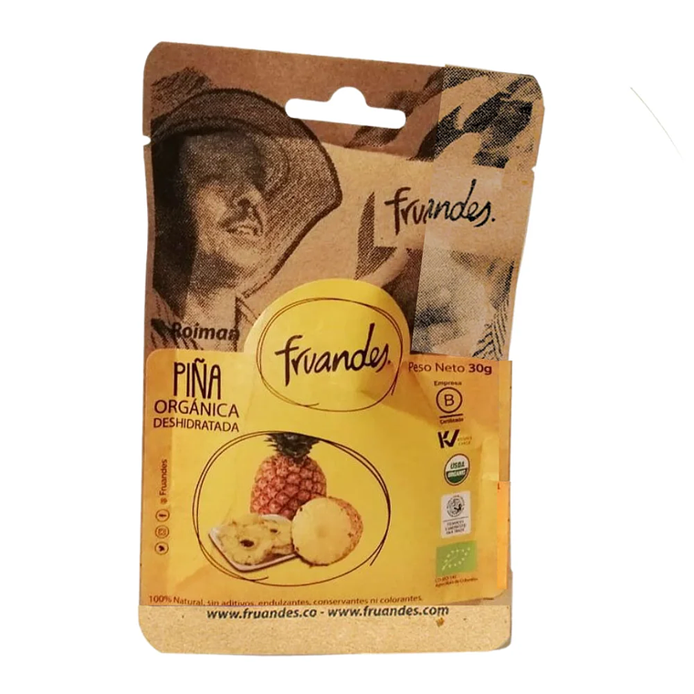 Piña Orgánica Deshidratada Fruandes 30 gr 1