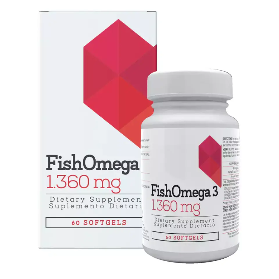 Fish Omega 3 1360 mg Healthy America 60 softgels 1