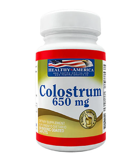 Colostrum 650 mg 60 tabletas Healthy America