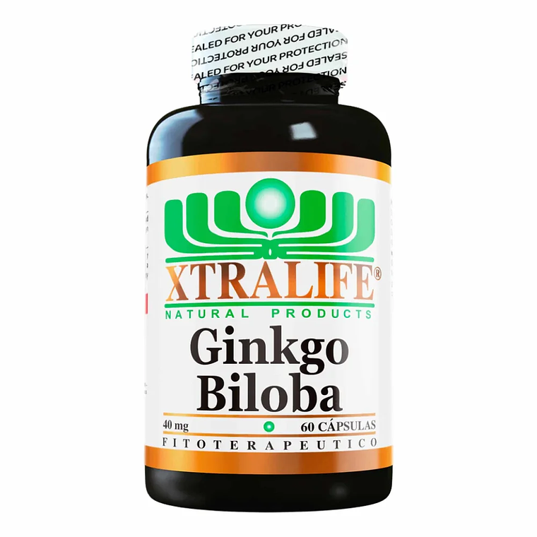 Ginkgo Biloba 40 mg 60 Cápsulas Xtralife  1