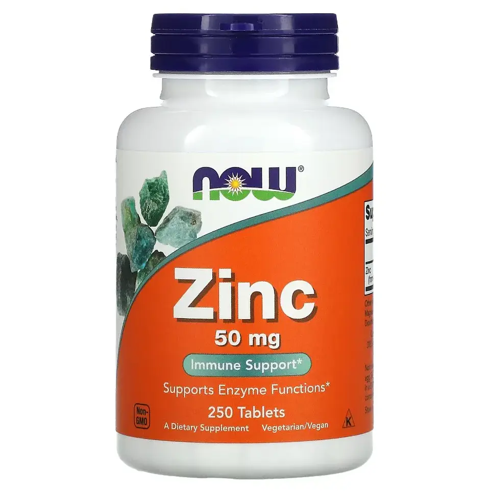 Zinc 50 Mg 250 Tabletas Gluconato Now  1