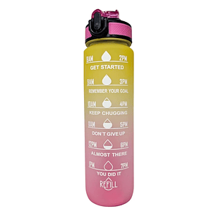 Shaker Refill 900 ml Rosa y Amarillo