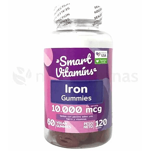 Iron 10000 mcg 60 Gomas Smart Vitamins