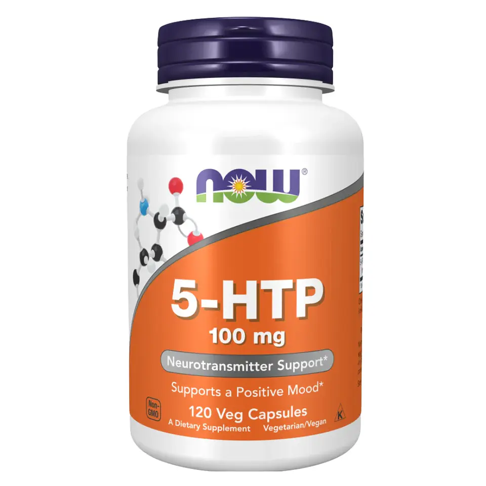 5 HTP 100 mg Now 120 Cápsulas  1