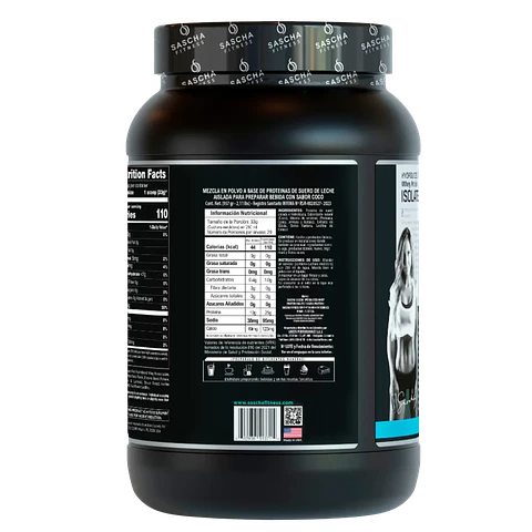 Sascha Whey Protein Isolate Coco 2.17 libras