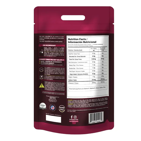 Pro Beef Isolate 5 Libras Vitanas Proteina de Carne