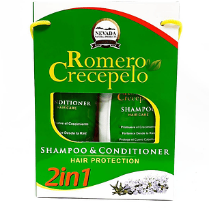 Romero Crece Pelo Shampoo 400 ml y Acondicionador 200 ml