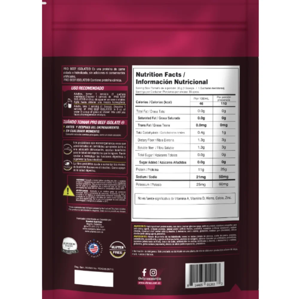 Pro Beef Isolate 2 Libras Vitanas 2